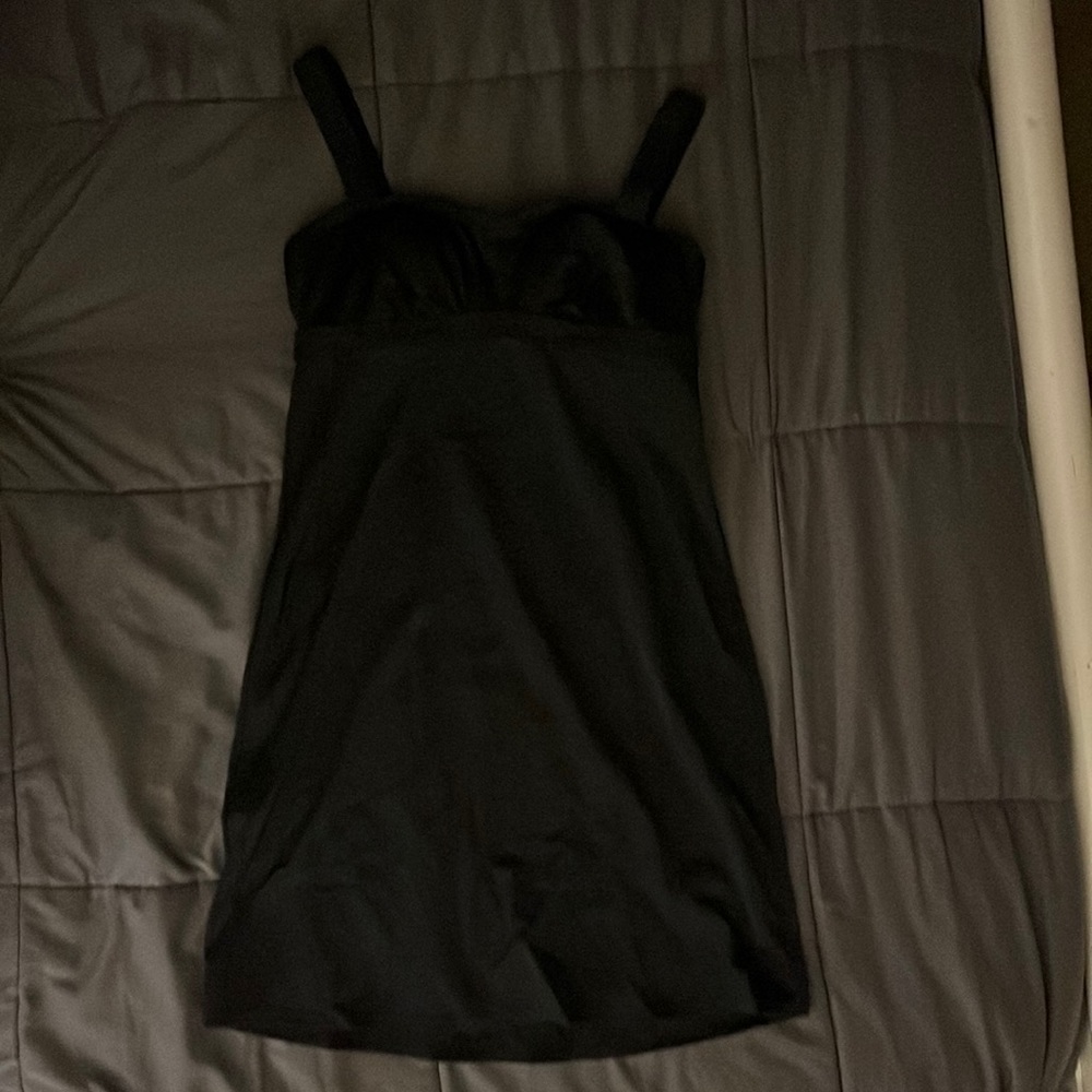 Athleta black underwire dress; size 34B/C